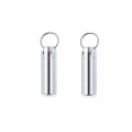 2019 New Design Stainless Steel Pill Tube Aluminum Pill Bottle Key Ring Pill Holder